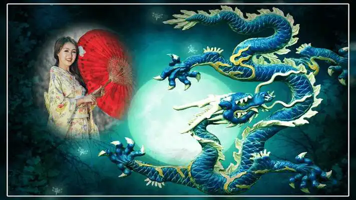Play Chinese Dragon and Panda photo frames
