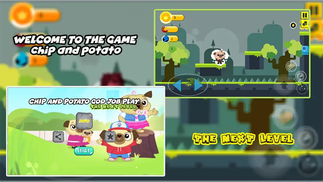 Play Chip And Potato Game Adventure  and enjoy Chip And Potato Game Adventure with UptoPlay