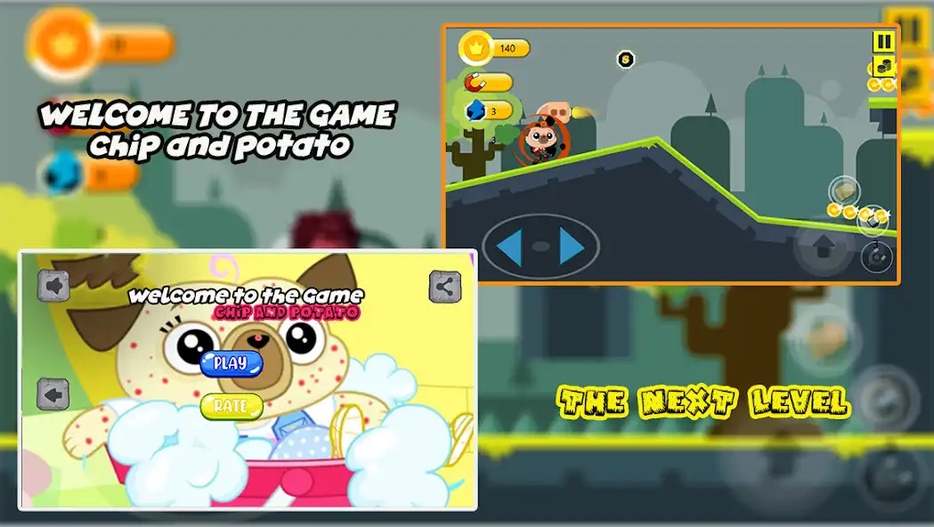 Play Chip And Potato Game Adventure as an online game Chip And Potato Game Adventure with UptoPlay