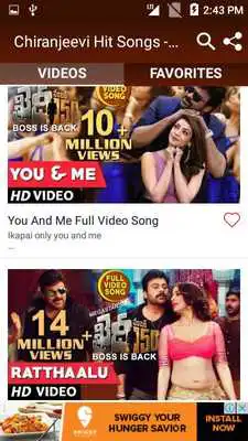 Play Chiranjeevi Hit Songs - Telugu New Songs