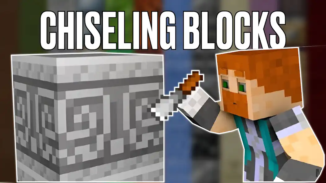 Play Chisel Mod for Minecraft MCPE as an online game Chisel Mod for Minecraft MCPE with UptoPlay