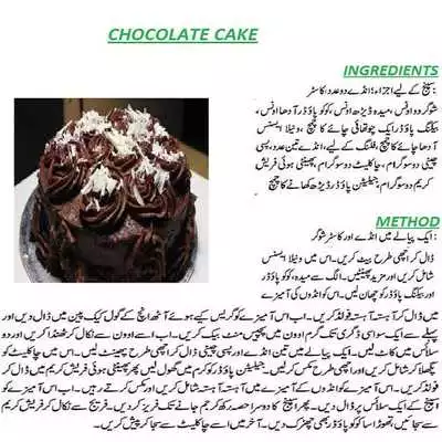 Play Chocolate Cake Urdu Recipes