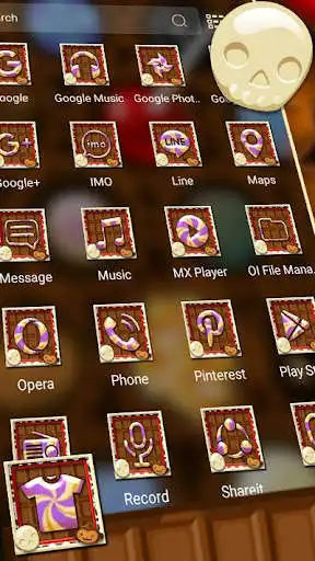 Play Chocolate Candy Launcher Theme as an online game Chocolate Candy Launcher Theme with UptoPlay