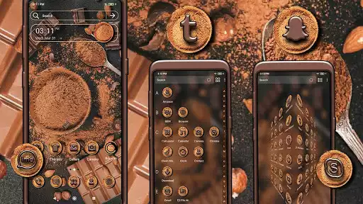 Play Chocolate Launcher Theme as an online game Chocolate Launcher Theme with UptoPlay