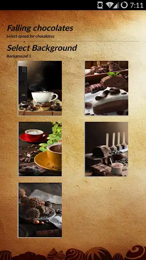 Play Chocolate Live Wallpaper