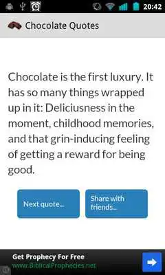 Play Chocolate quotes