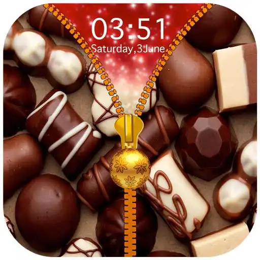 Play Chocolate Zipper Lock Screen APK