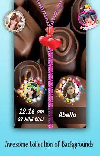Play Chocolate Zipper Lock Screen  and enjoy Chocolate Zipper Lock Screen with UptoPlay
