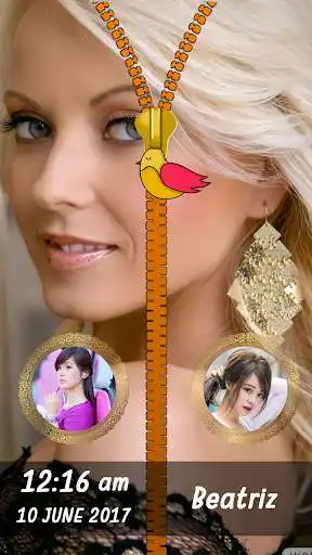 Play Chocolate Zipper Lock Screen as an online game Chocolate Zipper Lock Screen with UptoPlay