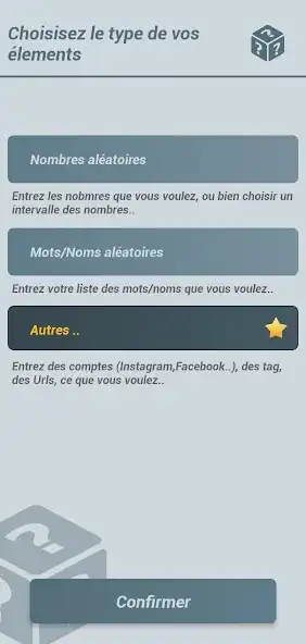 Play Choix Aléatoire  and enjoy Choix Aléatoire with UptoPlay