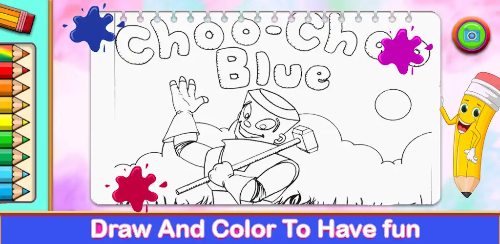 Play Choo-Choo Charle Coloring Book  and enjoy Choo-Choo Charle Coloring Book with UptoPlay