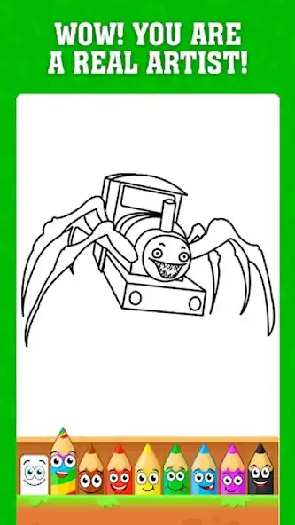 Play Choo-Choo Charles Coloring  and enjoy Choo-Choo Charles Coloring with UptoPlay