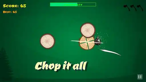 Play Chop It - Slice Wood as an online game Chop It - Slice Wood with UptoPlay