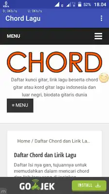 Play Chord dan Lirik Lagu