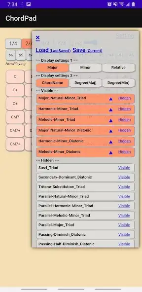Play Chordpad Lite - Instruments as an online game Chordpad Lite - Instruments with UptoPlay