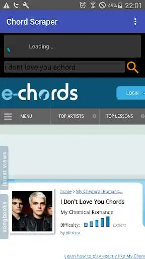 Play Chord Scraper - Ultimate chord-lyric save  and enjoy Chord Scraper - Ultimate chord-lyric save with UptoPlay