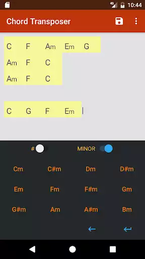 Play Chord Transposer