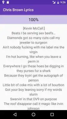 Play Chris Brown Lyrics - All Songs
