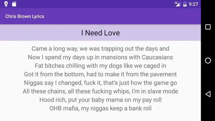 Play Chris Brown Lyrics - All Songs