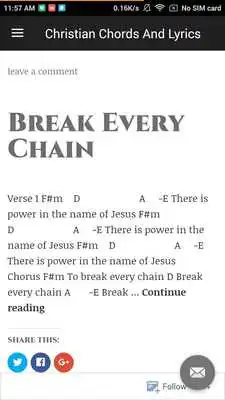 Play Christian Chords and  Lyrics