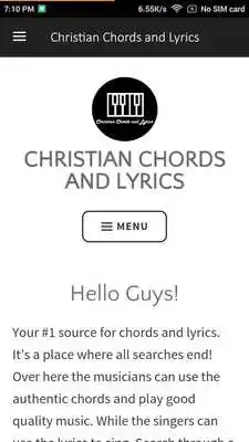 Play Christian Chords and  Lyrics
