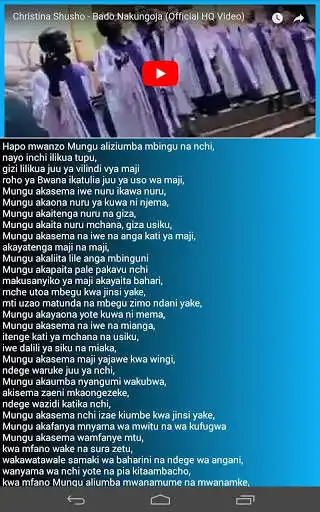 Play APK Christina Shusho Lyrics and videos  and enjoy Christina Shusho Lyrics and videos with UptoPlay com.blurazor.christinash