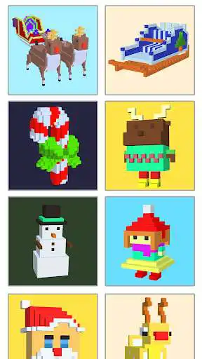 Play Christmas 3D Color by Number  and enjoy Christmas 3D Color by Number with UptoPlay