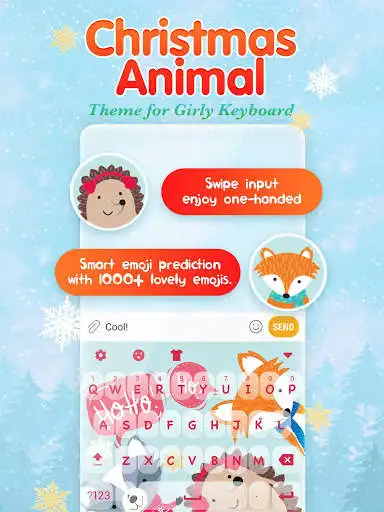 Play Christmas Animal Keyboard Theme for Girls  and enjoy Christmas Animal Keyboard Theme for Girls with UptoPlay