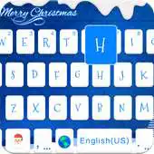 Free play online ChristmasBlue Theme-iKeyboard APK