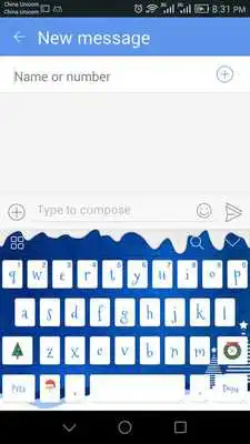 Play ChristmasBlue Theme-iKeyboard