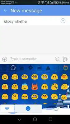 Play ChristmasBlue Theme-iKeyboard