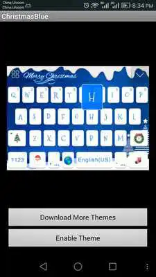 Play ChristmasBlue Theme-iKeyboard