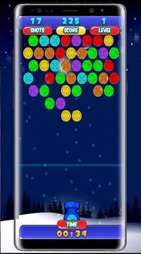 Play Christmas Bubble Shooter 2020 as an online game Christmas Bubble Shooter 2020 with UptoPlay