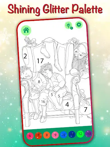 Play Christmas Cards Coloring Book as an online game Christmas Cards Coloring Book with UptoPlay