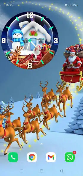 Play Christmas Clock Wallpapers as an online game Christmas Clock Wallpapers with UptoPlay