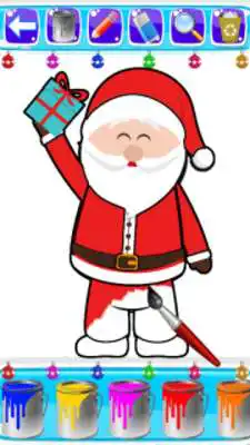 Play Christmas Coloring Book Pages: Santa Coloring Game