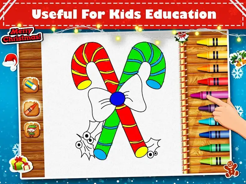 Play Christmas Colouring Book Games as an online game Christmas Colouring Book Games with UptoPlay