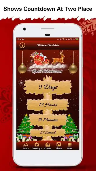 Play Christmas Countdown Timer as an online game Christmas Countdown Timer with UptoPlay
