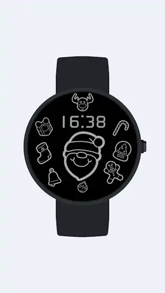 Play Christmas Digital Watch Face as an online game Christmas Digital Watch Face with UptoPlay