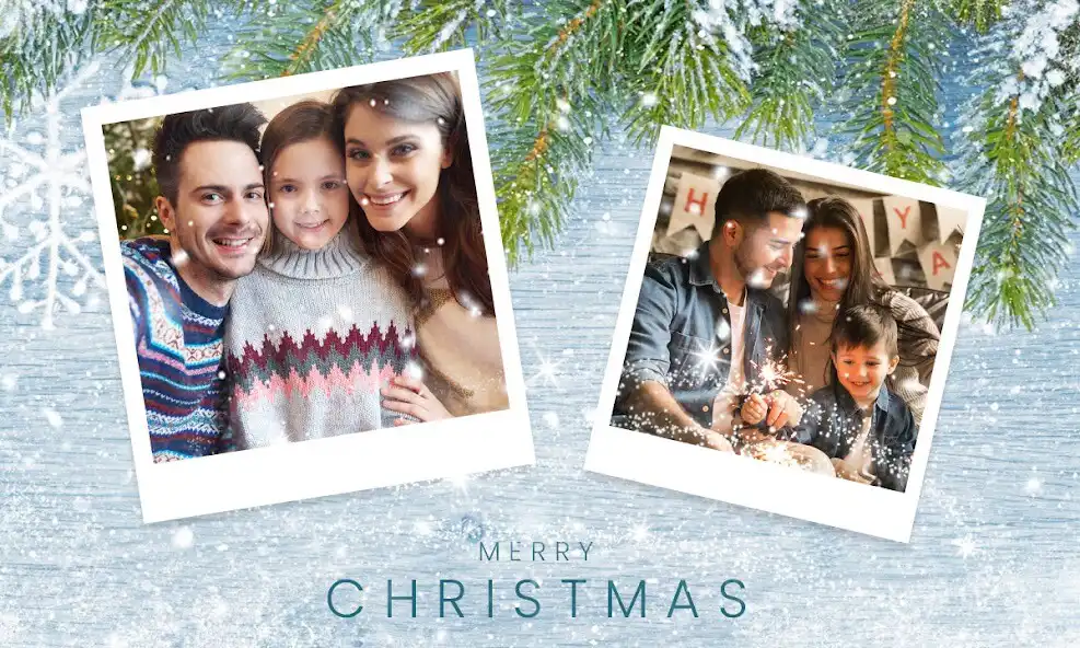 Play Christmas Dual Photo Frames