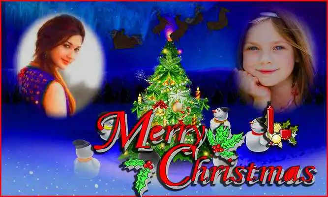 Play Christmas Dual Photo Frames