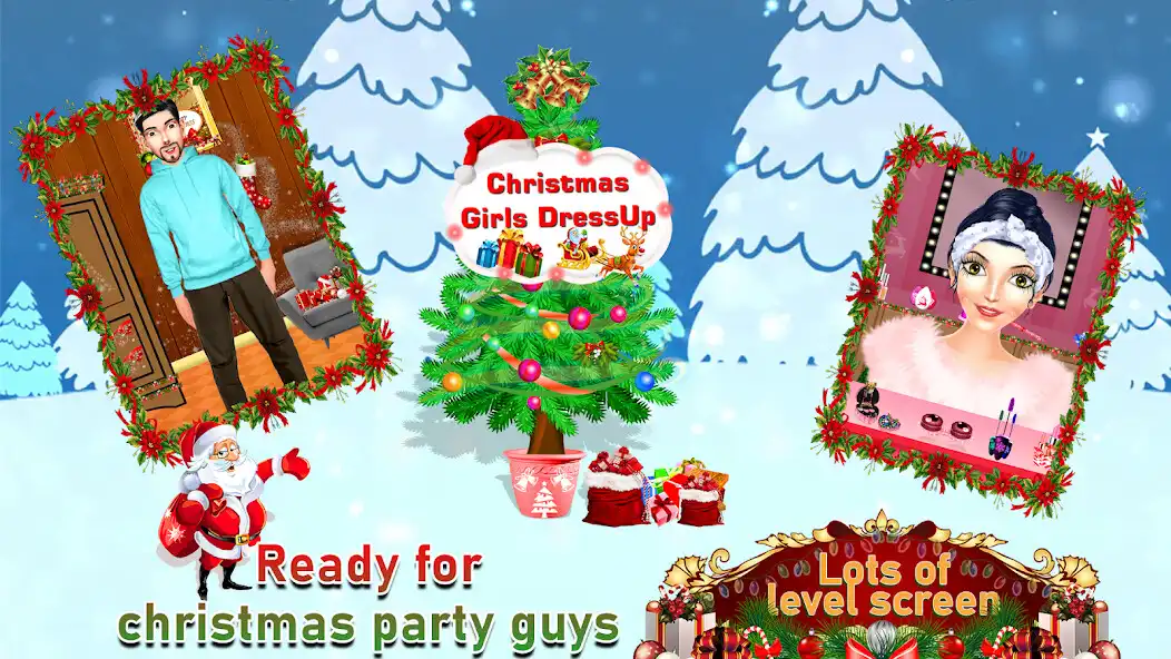 Play Christmas Girls DressUp Makeup Salon Games  and enjoy Christmas Girls DressUp Makeup Salon Games with UptoPlay