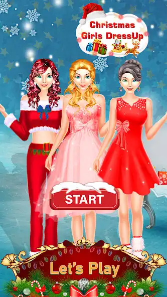Play Christmas Girls DressUp Makeup Salon Games as an online game Christmas Girls DressUp Makeup Salon Games with UptoPlay