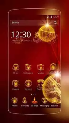 Play Christmas Gold Ball Theme Play Christmas Gold Ball Theme