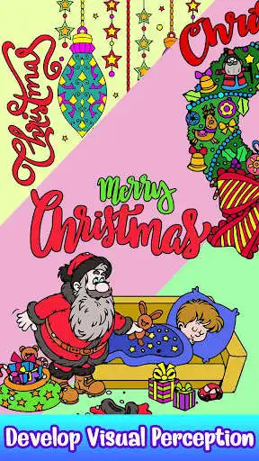 Play Christmas Greeting Cards Color by Number Book 2020 as an online game Christmas Greeting Cards Color by Number Book 2020 with UptoPlay