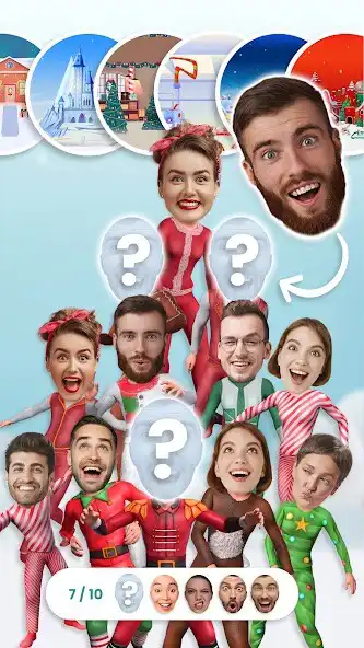 Play Christmas group greeting cards  and enjoy Christmas group greeting cards with UptoPlay