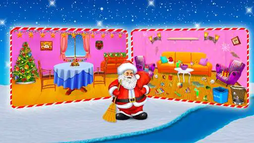 Play Christmas House Cleanup and Decoration