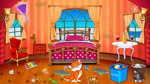 Play Christmas House Cleanup and Decoration