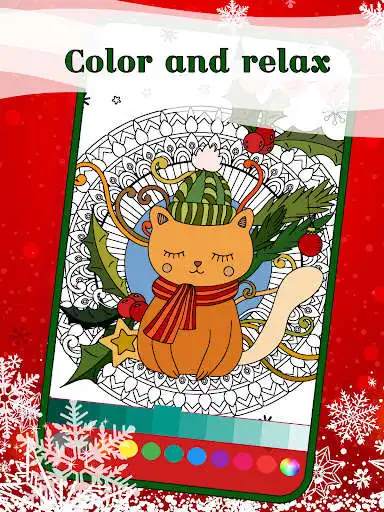 Play Christmas Mandala Colorings as an online game Christmas Mandala Colorings with UptoPlay