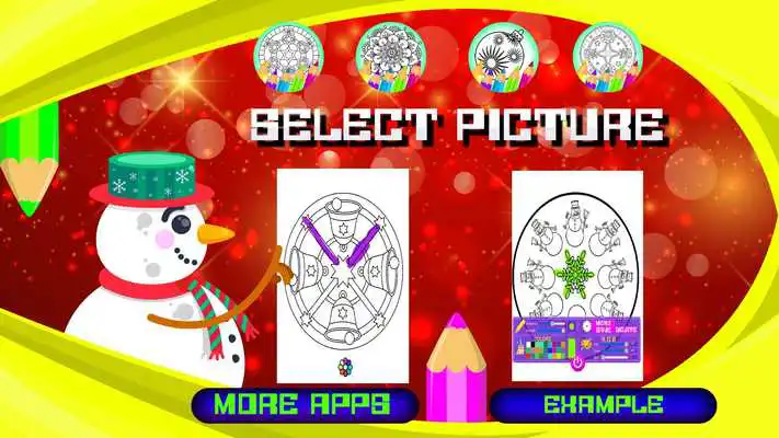Play Christmas Mandalas Book to Paint